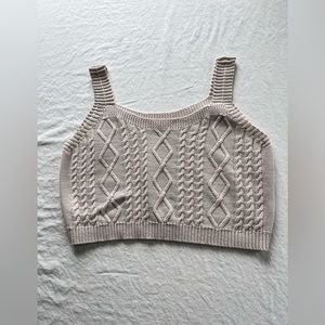 Knit cropped tank